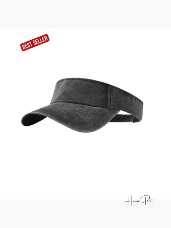 6-Pack Adjustable Sun Visors - Cotton, Unisex Hats main image 5
